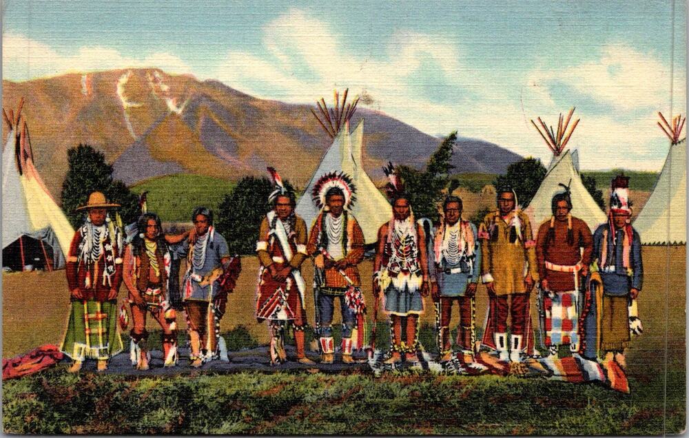 Apache Indians in Camp in New Mexico & Arizona Vintage Postcard SP17-17